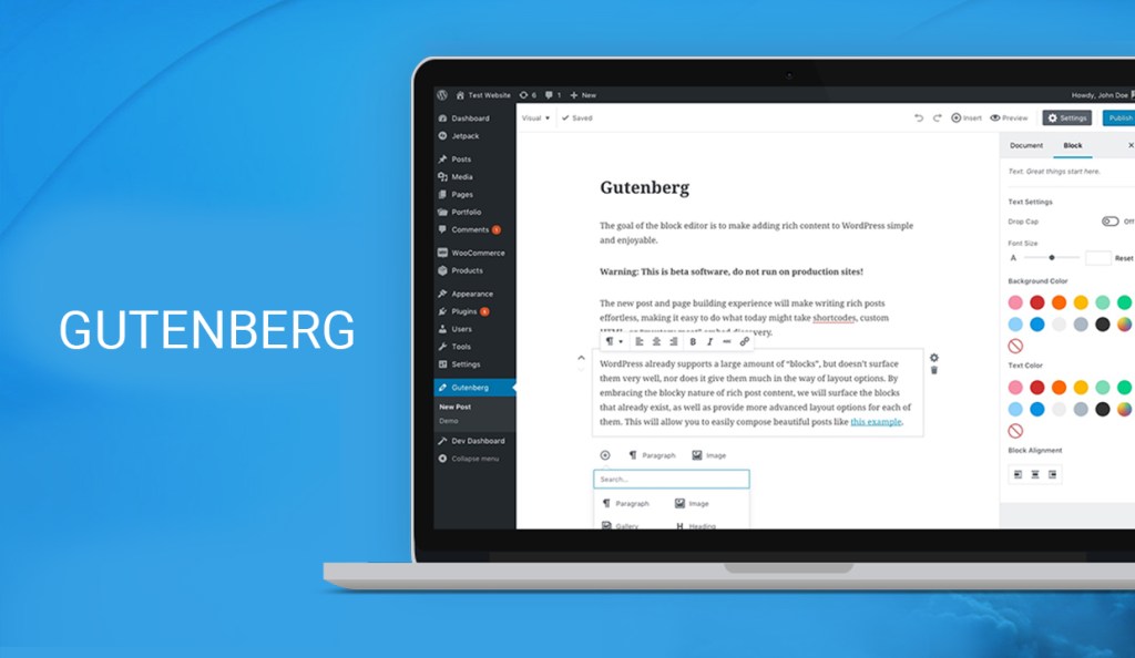 All you need to know about “WordPress Gutenberg” Img